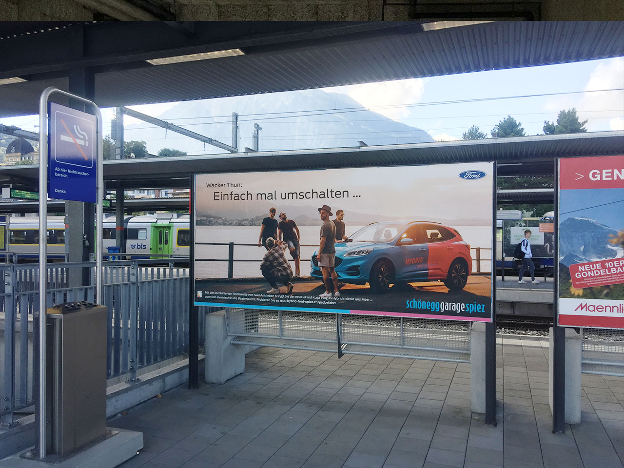 Schönegg Garage Hybrid-Kampagne Plakat