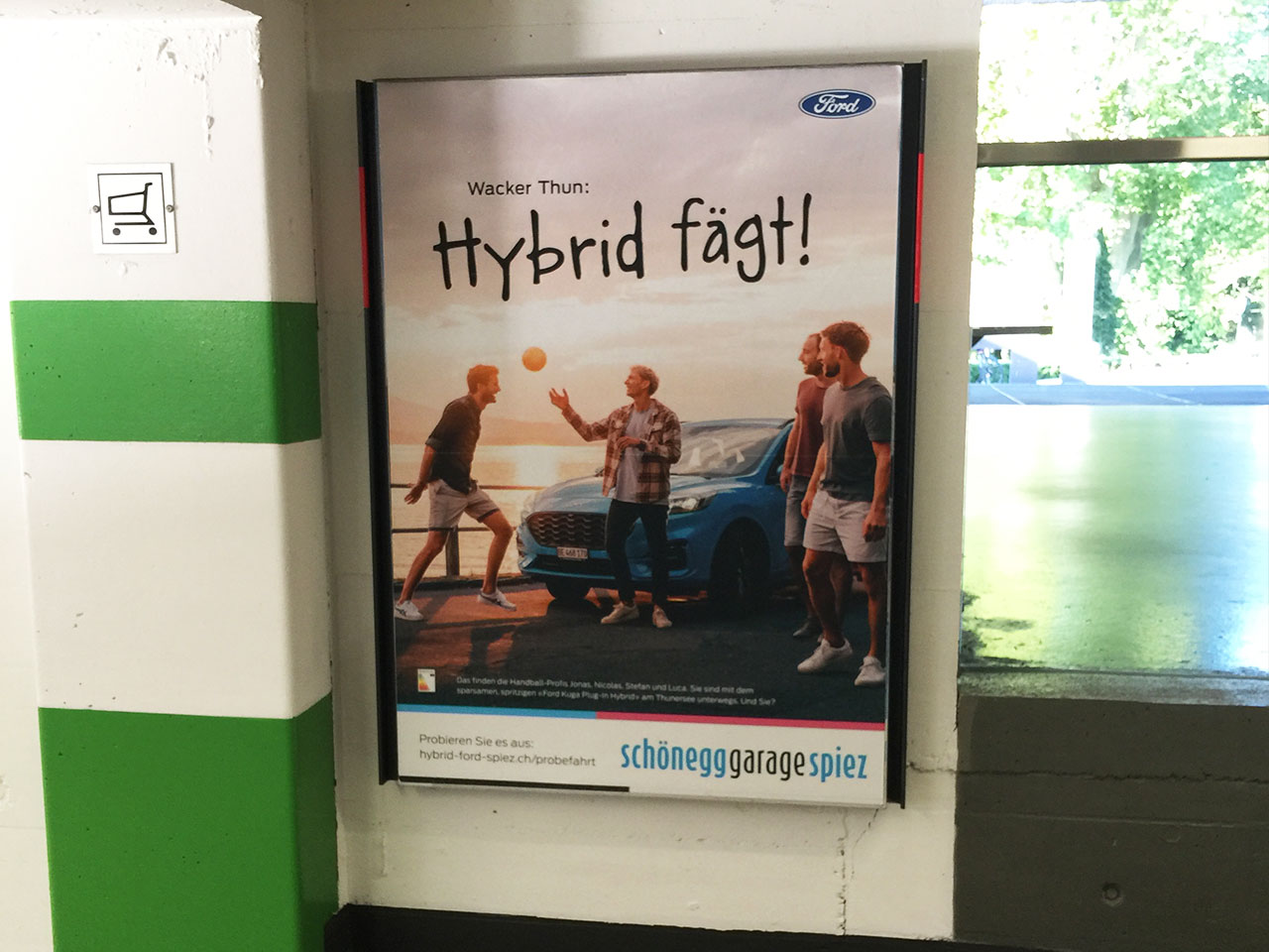 Schönegg Garage Hybrid-Kampagne Plakat